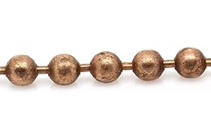 ‎SIAURA MATERIAL SiAura Material ® - 10m Rotkupfer Kugelkette 2mm Schmuckkette