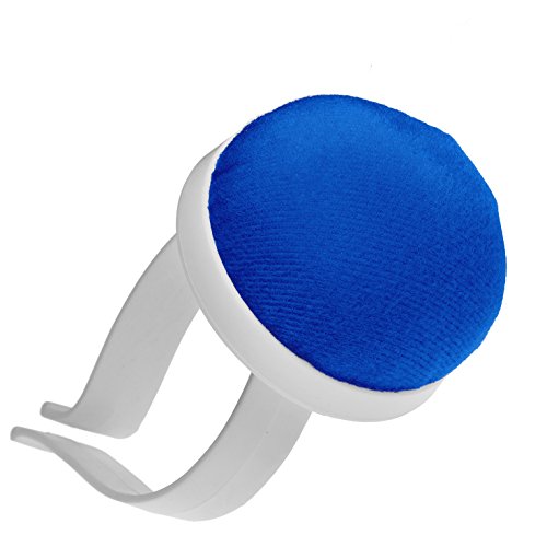Nadelkissen mit Armspange / Armnadelkissen in blau