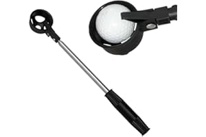 Retriever de Balle de Golf, GAESHOW 8 Sections TéLescopique Outil Acier Inoxydable Golf Ball, Epuisette Golf pour Golfeur Eau Hommes