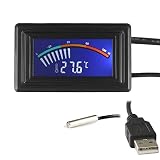 termometro digital para acuarios precio Voltaje de entrada: USB DC5V; Tamaño: 1,89"x1,1"x0,67"