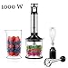 Produktbild Kealive 4 in 1 Stabmixer 1000W Leistungsstarker Pürierstab mit Robustem Vier-Klingen-Messer für Smoothie, Suppen, Sahne, Saucen, Babynahrung , Edelstahl mit Lebensmittelqualität 304, BPA-frei