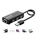 Produktbild Prevently UGREEN USB Hub 3-Port USB 2.0 Hub Super Speed zu LAN 100 Mbps Ethernet RJ45 Netzwerkadapter Adapter und Externe Stereo Sound Adapter Combo Für PC