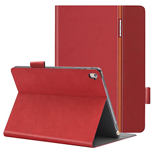 AUAUA iPad Pro 9.7 Hülle, iPad Pro 9.7 PU Leder Tasche Schutzhülle Schal + Clear Schutzfolie(Gift) für Apple iPad Pro 9.7 Zoll Apple Tablet