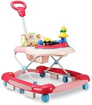 LuvLap Comfy Baby Walker & Rocker with Parental Push Handle, Anti Fall, Anti Skid Mechanism, Height Adjust