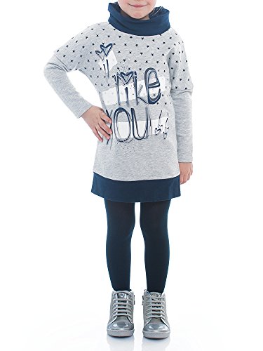 Brums Girls 153Bgim Dress, gray (805 grigio melange), size 4Y (104 cm)