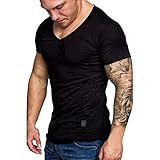 HOCHWERTIGE VERARBEITUNG: Das unglaublich stylische Männer Shirt in tollem und außergewöhnlichem Design. Das Material des Herren T-Shirts wird aus leichten aber dennoch hochwertigen Stoffen (hohe Qualität) hergestellt und sorgt für ein angenehmes Gefühl. Kurzarm