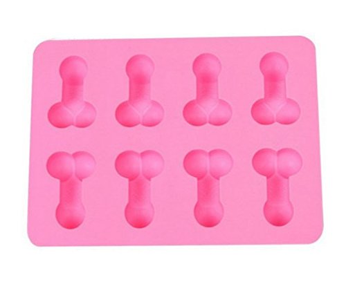 Juego de 1 Pene Candy Chocolate molde de silicona cubo de hielo bandeja molde para jabón de BACHELORETTE Party Favors por lexiegongmao