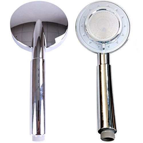 Gr8 Home Chrome 4" Round Jet Rose Shower Head 3 Functions Bath Attachment Accessory