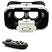 Produktbild 3D VR Brille - Virtual Reality Brille + Bluetooth Controller in Schwarz | Kompaktes VR Headset für Ihr Handy zum Abspielen von 3D Filme, VR-Movies, VR-Games, 360 Grad Spiele - Kompatibel mit Android & iOS - 4,7 bis 6 Zoll Smartphones von Samsung Galaxy S9 S8 (Plus) | Apple iPhone X 8 7 (Plus) | Huawei P20 P10 Lite | Sony Xperia XZ2 XZ1 XZ X | HTC 10 U11 (Plus) One M9 Desire 10 Pro | Google Pixel | LG Q6 G6 | Microsoft