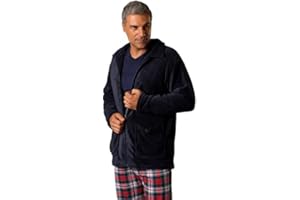 BABELO HOMEWEAR Bata polar para hombre - Bata polar de invierno para hombre