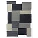 Produktbild Flair Rugs Abstract Collage Teppich, abstraktes Muster (120cm x 180cm) (Grau)