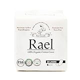 Rael 100% Organic Cotton Regular Panty Liners - Unscented PantIliners - Natural Daily Pantyliners (2 Pack of 20 Liners)