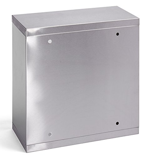 MSV 140489 Arzneischrank Hartglas/Edelstahl gebürstet 25 x 12 x 25 cm - 4