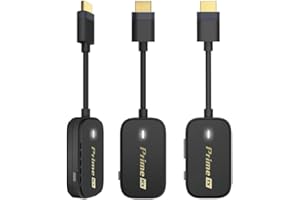 EZCast Pocket Prime HDMI sans fil – 1 émetteur et 2 récepteurs | Plug & Play, Wi-Fi 5 GHz, rallonge HDMI portable pour ordinateur portable, TV, projecteur et jeux – Portée de 80 m, sortie 1080p