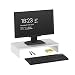 Produktbild VICCO Monitorständer Weiß 50 cm - Schreibtischaufsatz Bildschirmständer für Laptop (Weiß, 2er Set)