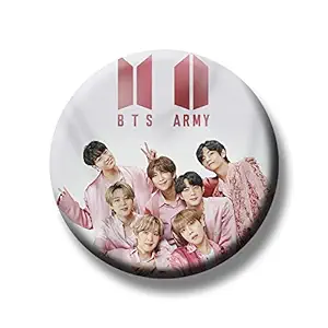 360Edutech, BTS Boy Band PinBack Button Badge Toys for Boys Girls Men & Women, Pure Virgin Plastic for T Shirts, School Bags, Backpacks, Cap, Clothes, Hoodie, Gifts Accessories, BTSRBV7