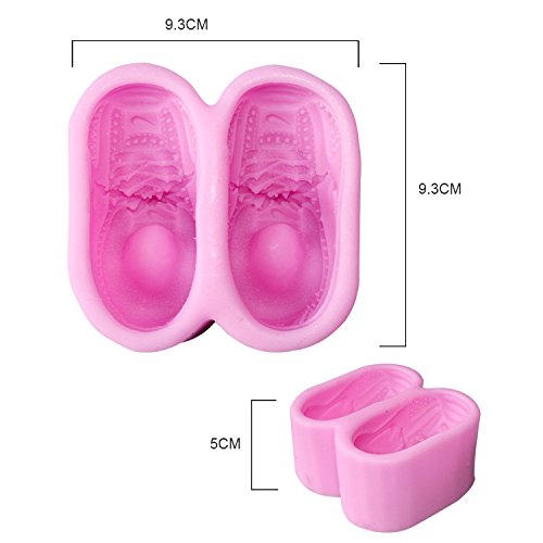 Seifenprofis Schuhe Sneakers Nike Schokoladen formen Silikon Seifenform Kerzenformen Kueche Baking Niedliche spielzeug Silikonform-Fondant Schokoladenform Eiswürfel - 3