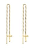 gold kreuz anhänger jesus Hochwertige Ohrringe aus 925er Sterling Silber (Feingehaltsstempel 925), anlaufgeschützt, hochglanzpoliert und das ideale Geschenk für Damen.