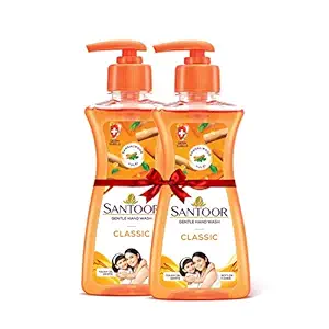 SANTOOR Classic Handwash- 400ml ( pack of 2 )