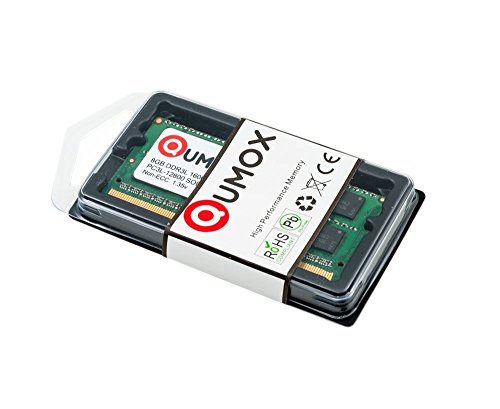 QUMOX 8 GB, 204 Pines, DDR3L-1600 SO-DIMM (1600 MHz, PC3L-12800S, CL11, 1,35 V, Baja tensión)