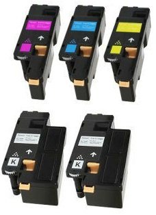 5er Set PREMIUM Toner kompatibel für Xerox Phaser 6000, 6010, 6010V, 6010V N, 6010N, WorkCentre 6015, 6015V, 6015V B, 6015V N, 6015V NI, 6015MFP | Schwarz 2.000 Seiten & Color je 1.000 Seiten