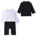ZOEREA Baby Boys Romper Gentlemen Suits Jumpsuit Wedding Tuxedo Baptism 3-18 Months