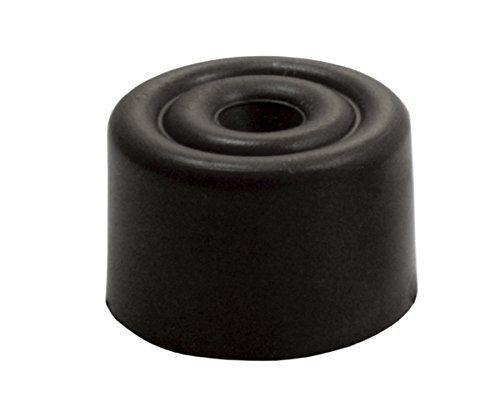 Sysfix 2310502 Türstopper atornillarle Nr. 5 in Box 10 Stück mit Dübel und Schrauben, Schwarz