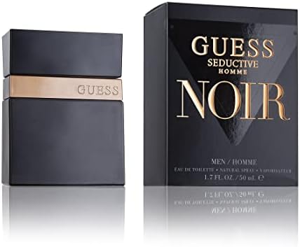 GUESS Seductive Noir, Eau de Toilette, Profumo Uomo, Fougère Orientale Speziato, Fragranza Sensuale Persistente, 50ml