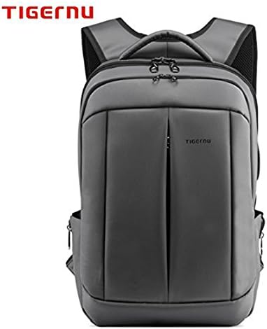 Valuepact 15 Slim Laptop Backpack with Lock Large Capacity Anti Theft Rucksack Bag for Men and Women on Business School Travel (Dark Grey)