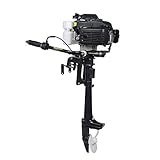 PRIT2016 Sistema Motor fueraborda para Barco, 4HP Motor Fuera de borda de 4 Tiempo (4HP,...