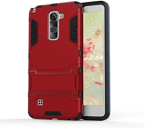 KaTelin LG LS775 Stylus 2 K520 Case - 3 Layer Holster Combo Shockproof [Drop Protection]Support Hard Cover Case for LG LS775 Stylus 2 K520 - Red