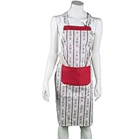 Schürze Anker rot allover (14652)