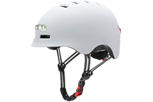 SCOOTISFACTION Casque intelligent ergonomique avec lumière pour scooter électrique, vélo, skateboard Xiaomi Ninebot PURE Kugoo Kaboo