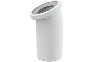 ALCAPLAST WC-Anschluß Bogen 22 Grad Abfluß weiß weiss WC-Abfluß Abflussrohr WC Verbindung für Toilette