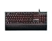 Produktbild DingSheng Gaming GLK-810 Mechanisches Keyboard mit monochromatischer Lichtmischung Gegenlicht LED, Cherry MX Rot mit abnehmbarer Soft-Touch Handballenauflage