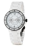 Esprit Collection Damen-Armbanduhr Iris Tetra Analog Quarz Keramik EL101332F08