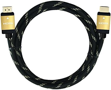 Crypto HDMI Cable v2.0 2m M / M Premium gold-plated 4K, 3D capable, HDCP, Ethernet, audio, Protection against cable break, Perfect for a dvbt2 receiver, 4K TV 4K Blu-ray player, game consoles, color black gold