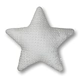 Amilian Kissen Stern Sternchen weiß (A3) Dekokissen Kuschlig Flauschig ca. 60 cm - 2