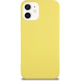 MADNOVA iPhone 15 ile Uyumlu Lansman Kılıf İnce Sıvı Silikon 3 Katmanlı Tam Kaplamalı Yumuşak Jel Kau&ccedil;uk Telefon Kılıfı (Sarı