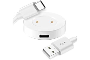 OcioDual Câble USB 80 cm + Base de Chargement 2 Broches, Compatible avec Huawei Watch GT/2/2E, Compatible avec Honor Watch Dream, Watch Magic/2, Chargeur Magnétique