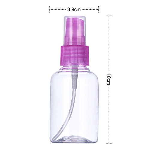 eBoot Transparent Feinen Nebel Sprühflasche Reisen Flasche Set, 4 Stück (50 ml) - 2