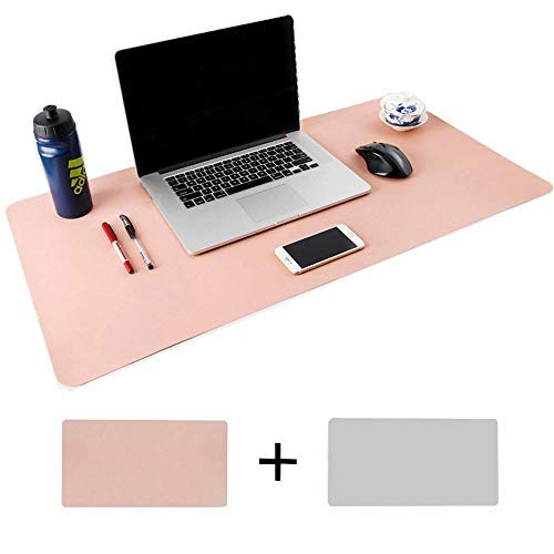 Almohadilla multifuncional para escritorio de oficina, tamaño grande, doble cara, almohadilla de escritorio de piel sintética para ratón, alfombrilla de ratón extendida para oficina y hogar