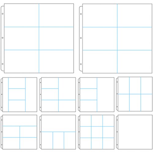 Couture CreationsAlbum Refill Assorted Sleeves, Synthetic Material, 35 x 34.4 x 0.3 cm