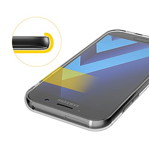 Samsung Galaxy A5 2017 Hülle, Elekin [Liquid Crystal] Soft Flex Silikon Transparent Ultra Dünn Bumper-Style Handyhülle TPU Durchsichtige Schutzhülle für Samsung Galaxy A5 2017 [5,2 Zoll] Case Cover - 8