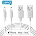 Produktbild Amoner Ladekabel für iPhone Lightning Kabel 1M,Apple MFi Zertifiziert,USB Ladekabel für iPhone XS XS Max XR X 8 8 Plus 7 7 Plus 6s 6s Plus 6 6 Plus SE 5s 5c 5 iPad-1M*2 Pack,Weiß