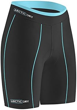 ArcticDry Xtreme Ice Blue 3D Padded Lightweight Cycling Shorts - Perfect for Road Cycling (Large)