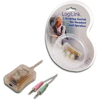 LogiLink Audio Umschalter 2-Port Desktop Mini