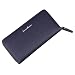Produktbild Kaweikaien Herren Groß Lange Geldbörsen,Leinwand und PU-Leder Portemonnaie Brieftasche Geldbeutel,19 x 9,5 x 2,5 cm