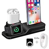【3 en 1 STAND DE RELOJ APPLE】 El Wonsiadary Apple Watch Stand está especialmente diseñado para base de carga para dispositivos Apple funciona como estación para el Apple Watch, Airpods y tu iPhone. Funciona para Airpods, todas las versiones de Apple Watch (38 mm y 42 mm), Apple Watch Series 3, Series 2, Series 1, Nike +, Sport, Edition; y para todos los iPhone X, iPhone 8, iPhone 7/7 Plus, iPhone 6 / 6s Plus / 5s, iPad Mini.