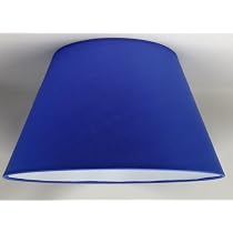 Abat-jour Conique 50cm - Coton & PVC - Fait Main - Pour Lampe E27 - Ocre